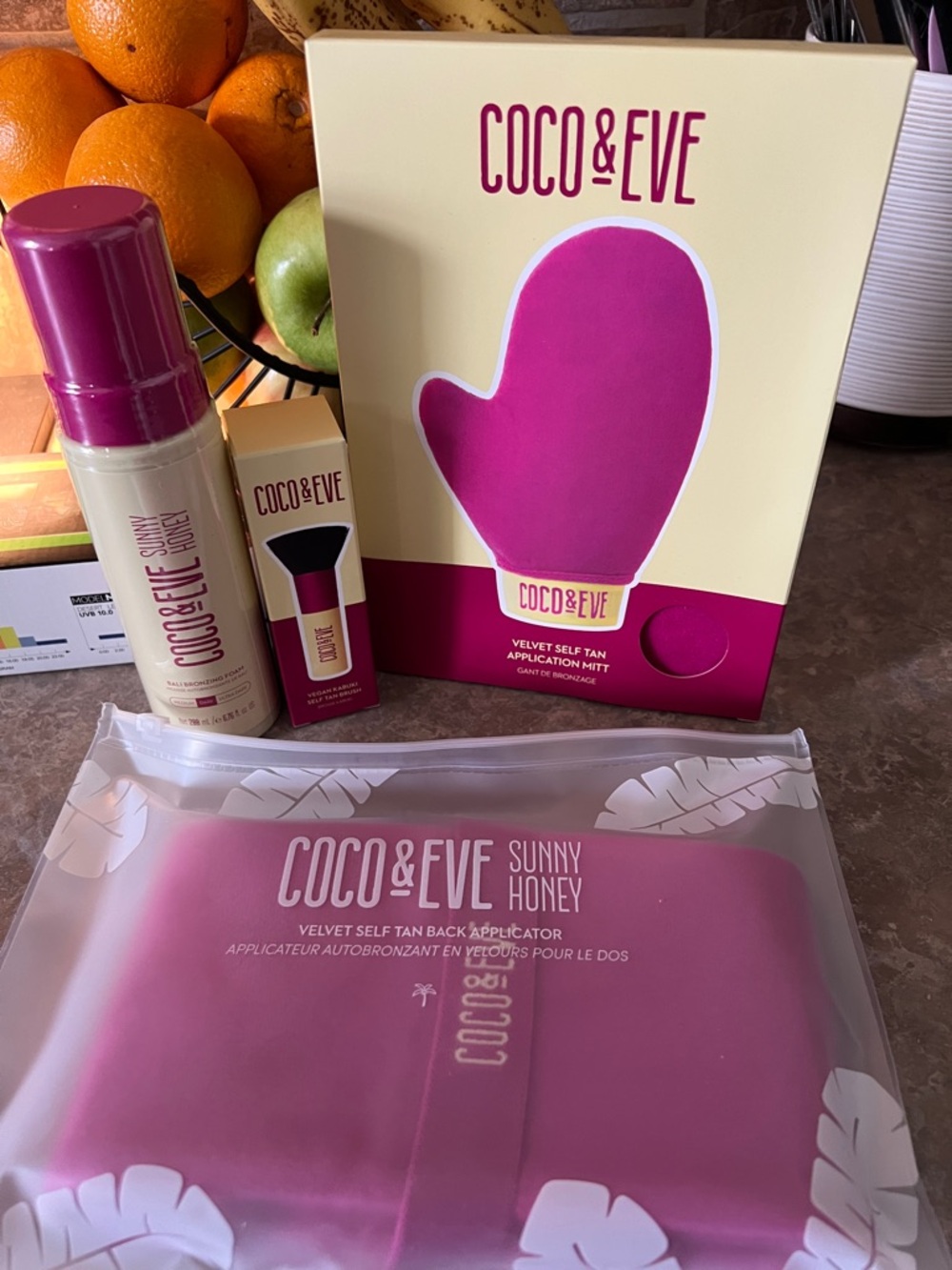 Coco & Eve Sunny Honey Tanning Set NWT